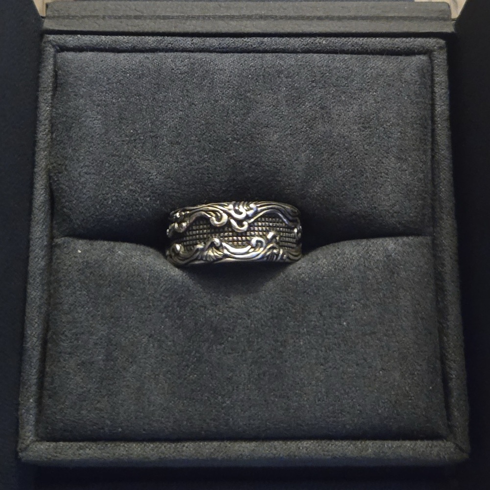 David Yurman Sterling Silver 925 Waves Men’s Band Size 10